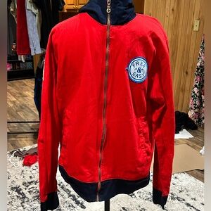 Free & Easy Men's Red Varsity Jacket
